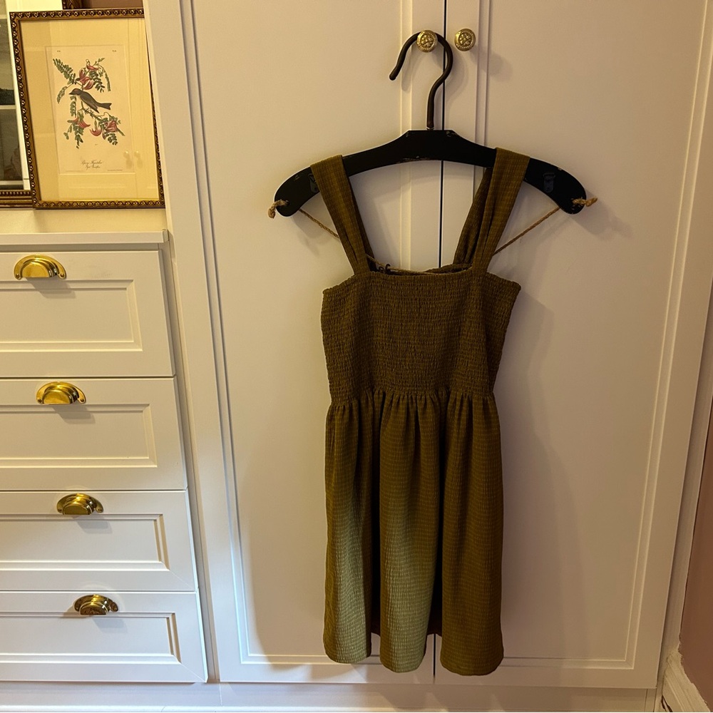 Madewell Texture and Thread Dress, Size M, Green, Excellent Condition